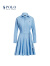 Polo Ralph Lauren 拉夫劳伦女装 经典款拼片棉质连衣裙RL24734 400-蓝色 8