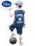 迪士尼（Disney）男童篮球服速干薄款无袖套装夏季背心儿童男孩夏装大童运动球衣潮 蓝色新 背心套装 160码(建议身高150cm左右穿)