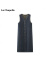 拉夏贝尔（La Chapelle）/春季排扣V领仔背带裙女无袖长裙 牛仔蓝 M(90-115斤)