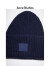 Acne Studios【520礼物】男女同款表情笑脸纯色羊毛毛线帽针织帽冷帽C40135 海军蓝 均码