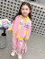 默茉的茉儿童衣服女2024新款女童春装套装中小童运动外套裤子两件套 粉色 100码建议90-100厘米24-30斤