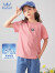 水孩儿（SOUHAIT）童装男童女童T恤短袖夏季新款儿童中大童凉感上衣舒适短袖百搭潮 本白 120