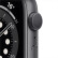 Apple Watch Series 6智能手表 GPS款 44毫米深空灰色铝金属表壳 黑色运动型表带 M00H3CH/A