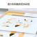 dprints迪品 现代简约diy装饰字画客厅壁画艺术卧室餐厅玄关装饰画创意版画《几何幻想-填色版》 蓝色款-黑色木框 362*362 mm