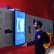万傲触控 智能互动滑轨屏随人移动手动展厅科技馆企业文化宣传栏广告机触摸触控一体机显示器 6米电动滑轨