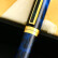 【二手95新】Dunhill登喜路钢笔墨水笔 蓝色岩浆纹七宝烧 14K金尖 办公签字商务送礼奢侈品
