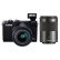 佳能（Canon）EOS M100 微单相机  数码相机 双镜头套机 黑色（15-45镜头+55-200镜头）Vlog相机 视频拍摄