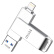 iDiskk 32GB Lightning USB3.0 苹果U盘 手机电脑两用尊享版 银色 MFi认证 带加密保护功能