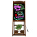 卡文（KAWEN）KW-40*60cmLED电子荧光板广告板 地摊夜市广告牌展示牌闪光屏手写板木质花架式(400mm*600mm)