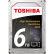 东芝(TOSHIBA)6TB 128MB 7200RPM 台式机机械硬盘 SATA接口 X300系列(HDWE160)
