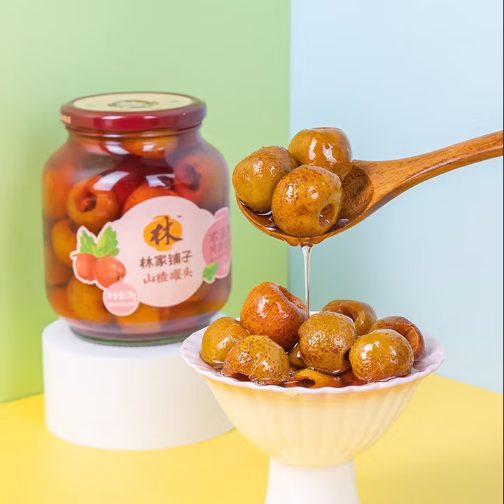 林家铺子 山楂罐头 730g*2罐 京东优惠券折后￥15.8包邮（￥24.8-9）