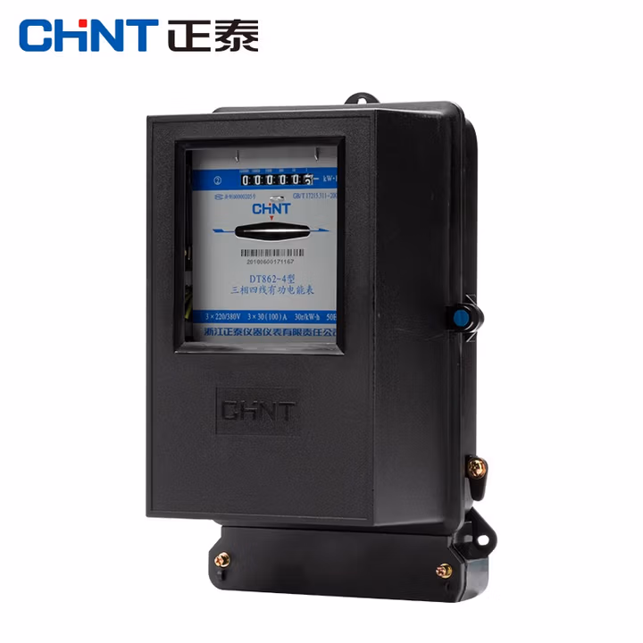 正泰互感器电表三相四线电表DT862-4 机械表 火表 三相家用电能表 10（4