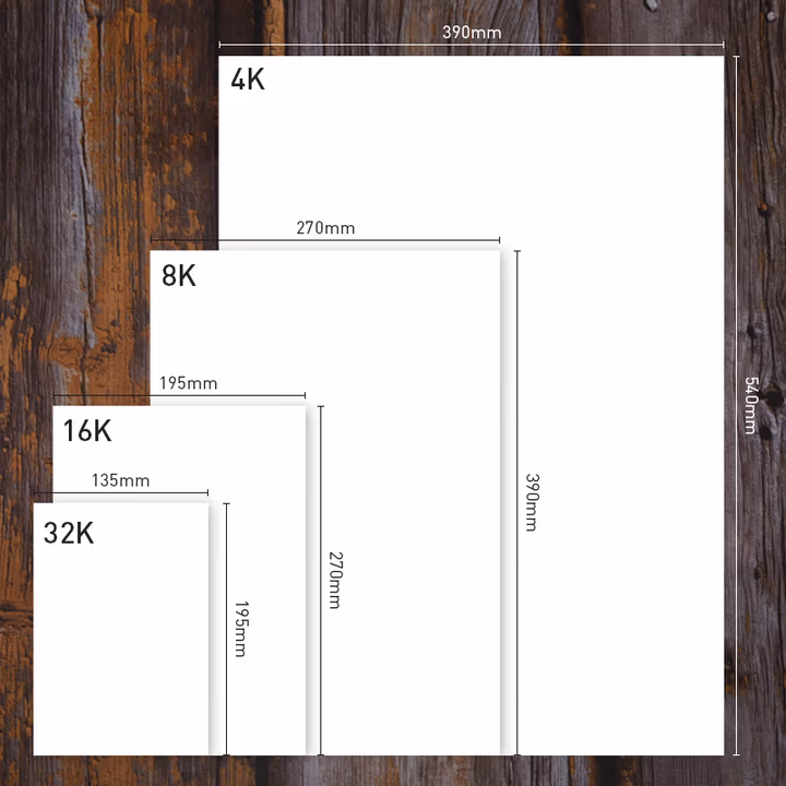 白卡纸32K 16K 8K 4K A5 A4A3 A2 4/8开大张白色硬卡纸手