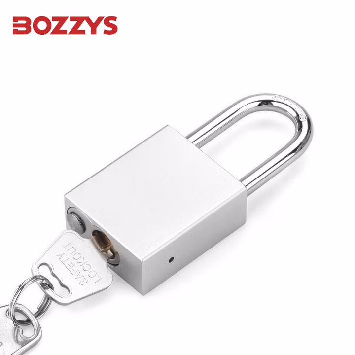 BOZZYS工业安全铝挂锁能量隔离自弹不锈钢6MM锁梁阳极氧化loto安全锁A2