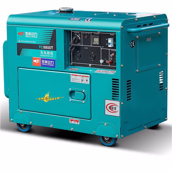 玉柴动力（YUCHAI POWER）柴油发电机3/5/6/8/12千瓦小型家用铜线10KW单相220三相380低噪音 新款玉柴12KW低噪音双电压