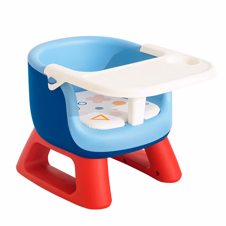 日康（rikang）宝宝餐椅 叫叫椅婴儿学坐椅多功能儿童吃饭餐桌 RK-X2009-1 蓝色