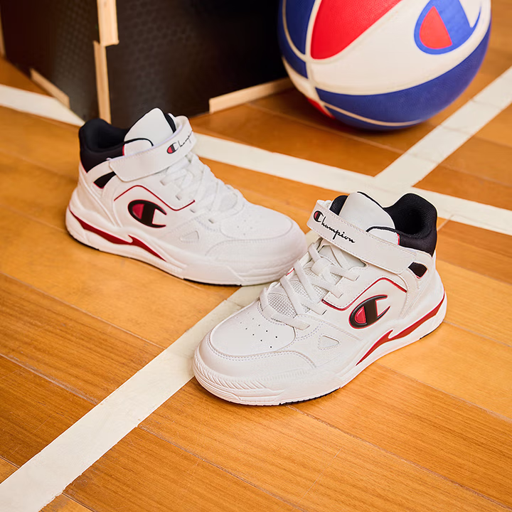 Champion 冠军 25年秋季款 男女童高帮运动篮球鞋 京东优惠券折后￥125.3 两色可选