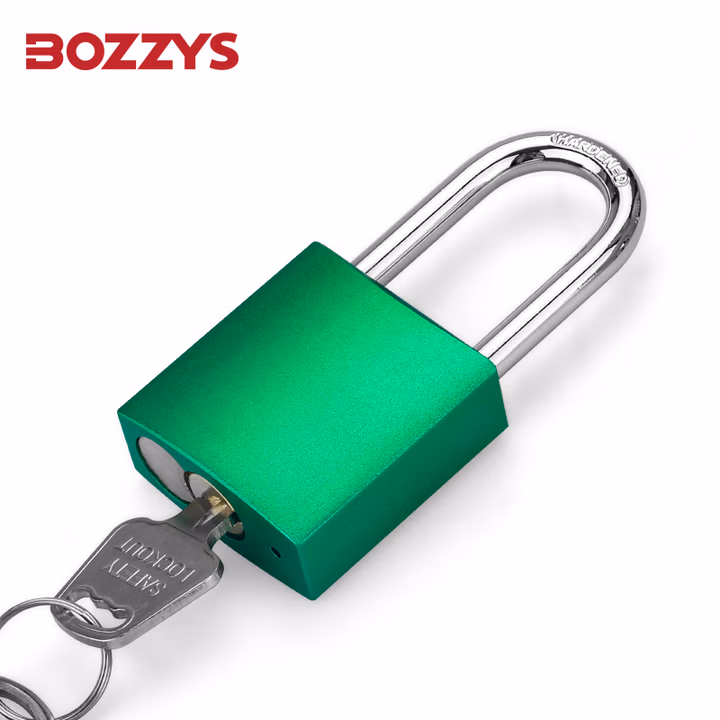 BOZZYS工业安全铝挂锁能量隔离自弹不锈钢6MM锁梁阳极氧化loto安全锁A2