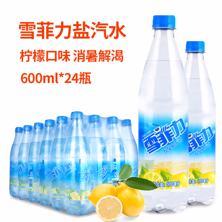 雪菲力   雪菲力600ml盐汽水 （24瓶装）