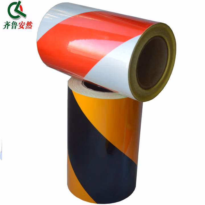 齐鲁安然 反光膜 红白反光警示胶带 反光贴条 地贴防水安全标识宽5cm*25m