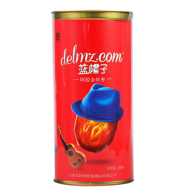 东阿阿胶蓝帽子阿胶金丝枣280g2罐无核独立包装送手提袋