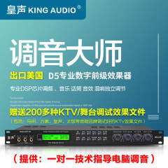 皇声音响（HUANG SHENG）皇声D5数字前级效果器专业KTV音响家庭卡拉OK话筒混响均衡防啸叫 D5前级效果器