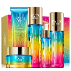 柏氏（PAT'S） 柏氏（PAT'S）柏氏护肤品化妆品水乳套装玻尿酸砰砰补水保湿套装 洗+水+乳+精华+霜