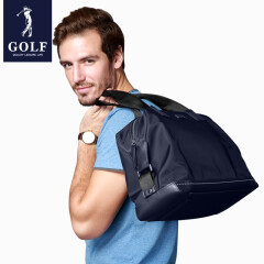高尔夫（GOLF）大容量旅行包防泼水布包男士公文包手提行李包男包礼物时尚运动包 深蓝色