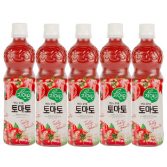 熊津韩国进口500ml*5瓶西红柿翠雅源番茄果味饮料