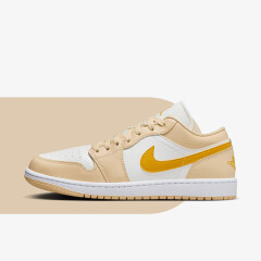 NIKE耐克Air Jordan 1 Low AJ1米黄 女款 防滑耐磨 低帮轻便休闲板鞋 DC0774-170 35.5