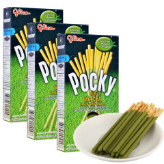 泰国进口 格力高（pocky）百奇抹茶味涂层饼干 39g*3盒