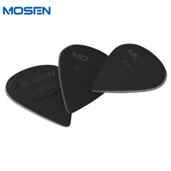 莫森（MOSEN）B01正品拨片柔韧磨砂黑色标准厚度0.6毫米原装拨片10枚装
