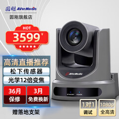 圆刚（AVerMedia） CAM100直播摄像头 抖音直播设备全套 外贸直播带货会议访谈专业直播间 基础套装：CAM100+摄像机支架