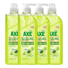 斧头牌（AXE）油柑白茶护肤洗洁精1kg*4瓶 滋润肌肤茶香淡雅安心0刺激家庭装