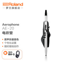罗兰（Roland）Aerophone AE-20 电吹管自带扬声器 电子吹管乐器萨克斯 AE-20+赠耳机