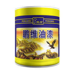 鹏维 醇酸调和漆黑色 2KG 桶