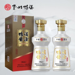 鸭溪酱酒精品酱香型白酒53度坤沙纯粮白酒500ml瓶高端酒水 53度 500mL 2瓶 鸭溪酱酒精品