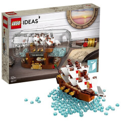 LEGO乐高积木创意典藏法拉利成人模型粉丝收藏款拼装玩具 92177典藏瓶中船