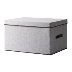 卡登途（KADENGTU） 收纳箱加厚无纺布收纳盒内衣柜整理箱家用可折叠布艺储物箱 【新增可水洗】灰色-大号-