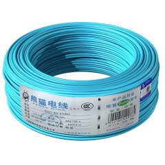 熊猫电线  BV2.5平方 直径1.78mm 单股硬线 插座线 铜芯线 国标线 蓝色 100米