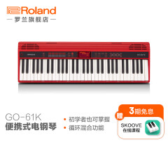 罗兰（Roland）GO-61K 音乐创作键盘 61键GO:KEYS便携式初学带自动合唱伴奏MIDI GO-61K琴体