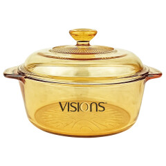 康宁（VISIONS）晶品系列2.1L玻璃锅 煎炒炖煮 炖煲炒菜 家用无涂层多功能汤锅