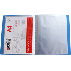 红杰（HONGJIE）带壳资料册5个插页袋活页夹插页分页合同夹a4收纳夹学生试卷科目收纳袋插袋文件册 A4 10页资料册5个装
