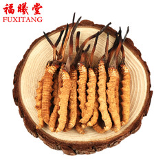 福曦堂   那曲冬虫夏草 高海拔 西藏那曲虫草 西藏冬虫夏草 5根/克礼盒内装1克那曲冬虫夏草