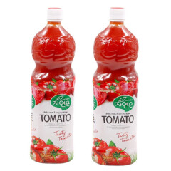 熊津韩国进口西红柿翠雅源番茄果味饮料 1.5L*2瓶