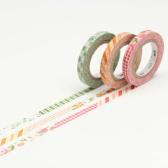 文房具社日本MT和纸胶带彩色创意美纹纸胶带纤细型胶带3卷套装MTSLIM MTSLIM19