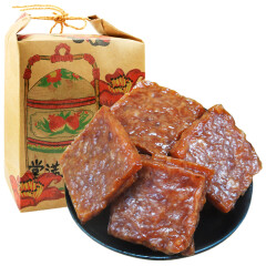 潮之选 猪肉脯500g黑椒/沙嗲碳烤肉铺零食 广东潮汕特产独立包装 沙嗲味