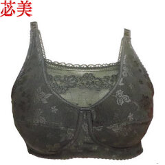 苾美 硅胶假乳房  可以装义乳的文胸 全切术后义乳文胸后无钢圈8103J 黑色 75A