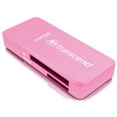 创见（Transcend）USB 3.0 RDF5 SD高速读卡器（粉色）