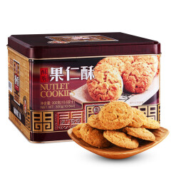 金尊 酥脆果仁酥 澳门风味特产 零食饼干 铁罐装 300g